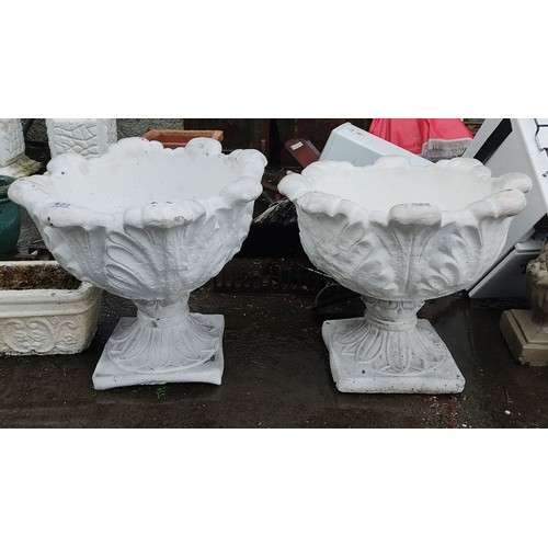 460 - A stunning pair of decorative antique style planters.