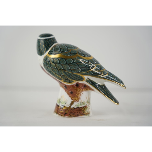 132 - A limited edition Royal Crown Derby 'Hobby' paperweight, gold stopper.