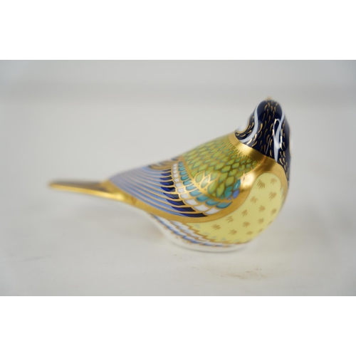 134 - A 2004 Royal Crown Derby 'Great Tit' paperweight, gold stopper.