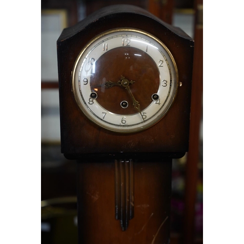 3 - A vintage mahogany cased 'Bentima' 8 day grand daughter clock.