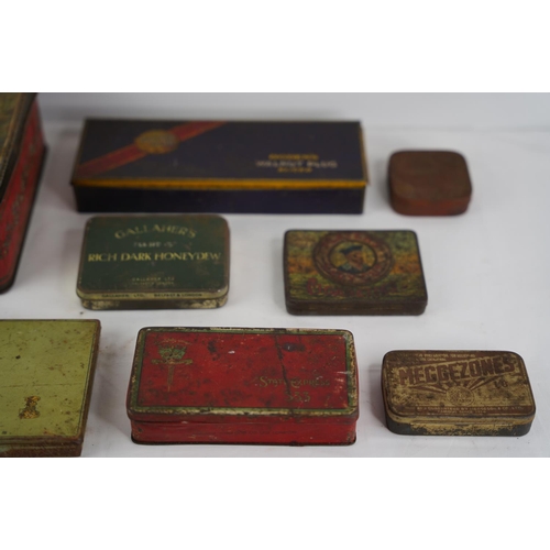 50 - A lot of vintage cigarette tins to include Players Navy Cut Cigarette, Gallaher's, State Express 333... 