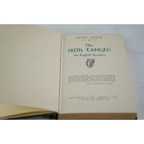 58 - A vintage book 'The Irish Tangle for English Readers' by Shane Leslie.