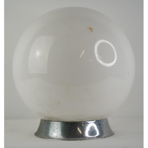 6 - A large milk glass ball centre light.