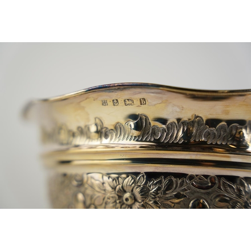 172 - A superb large Sterling silver presentation bowl, produced by James Swann & Son, hallmarked for Birm... 