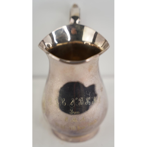 175 - A Sterling silver jug, fully hallmarked for Sheffield, dated 1935. Total weight 515g.