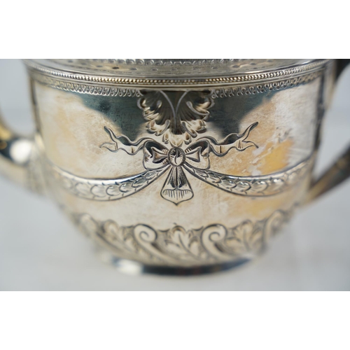 176 - A Sterling silver teapot, produced by James Dixon & Sons, fully hallmarked for Sheffield, dated 1894... 