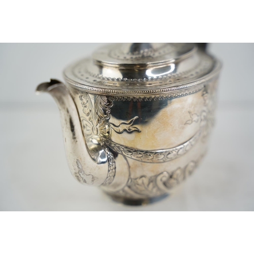 176 - A Sterling silver teapot, produced by James Dixon & Sons, fully hallmarked for Sheffield, dated 1894... 