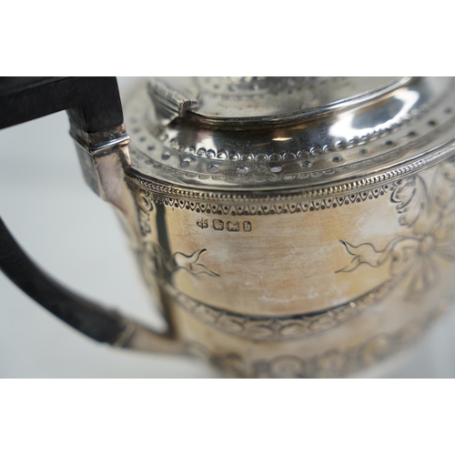 176 - A Sterling silver teapot, produced by James Dixon & Sons, fully hallmarked for Sheffield, dated 1894... 