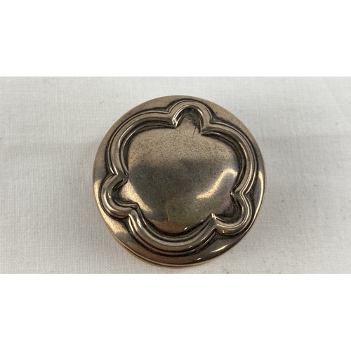 180 - An antique Sterling silver pill box.