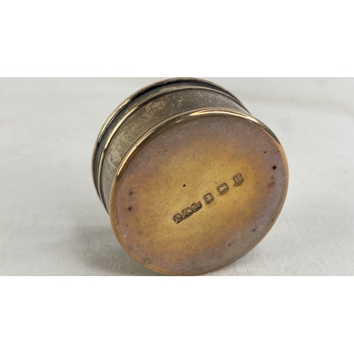 180 - An antique Sterling silver pill box.