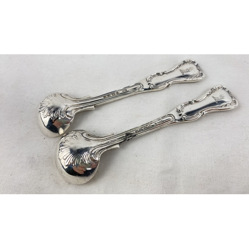 234 - A pair of Sterling silver salt spoons, weight 62g.