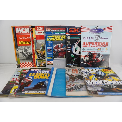 258 - A lot of motor bike racing magazines to include the 1992 Irish Road Racing Championship results.