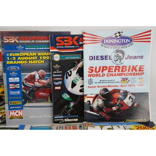 258 - A lot of motor bike racing magazines to include the 1992 Irish Road Racing Championship results.