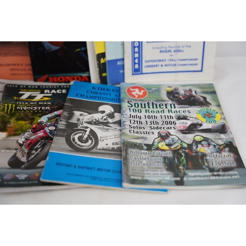 259 - A lot of Irish Road Racing programmes.