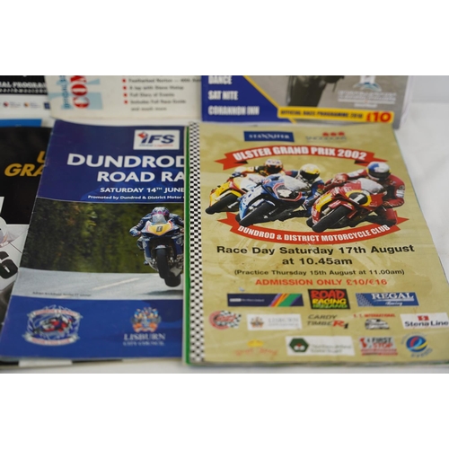 260 - A lot of Ulster Grand Prix racing programmes and more.