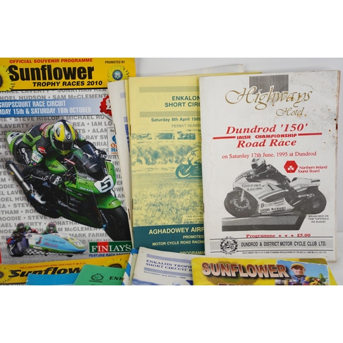 263 - A lot of Irish motorbike racing programmes and more.