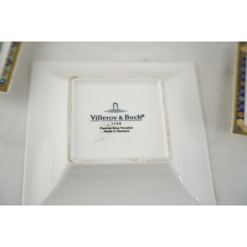 288 - A collection of Villeroy & Boch square dishes and more.