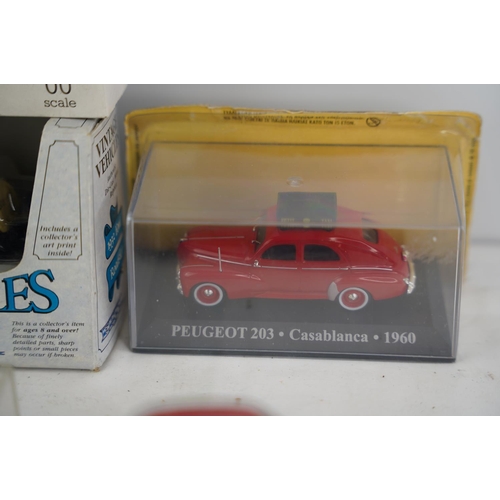 289 - Eight boxed collectors cars.