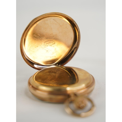 309 - A Dennison 'Limit' gold plated pocket watch.