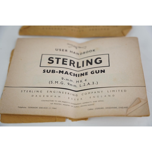 338 - An interesting User Handbook for the Sterling Sub Machine Gun.