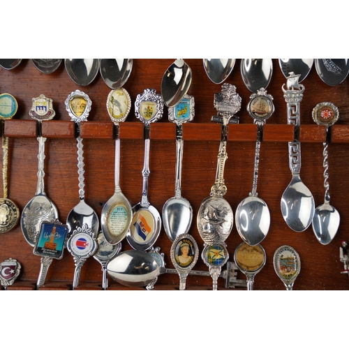 368 - A large collection of collectors spoons.