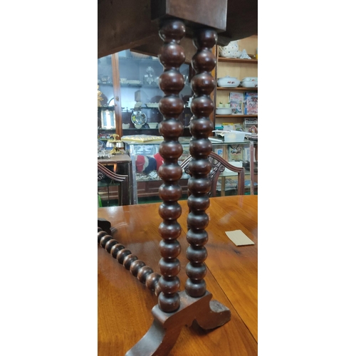 383 - A stunning antique/ Victorian burr walnut Sutherland table.