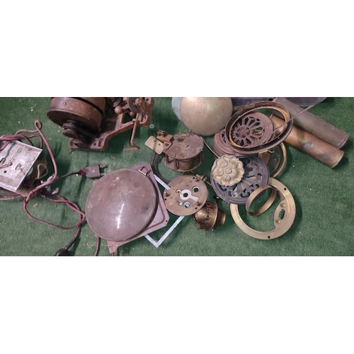 407 - A large assortment of vintage/ antique clock parts.