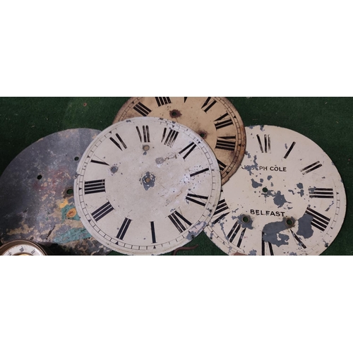 407 - A large assortment of vintage/ antique clock parts.