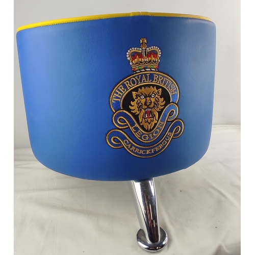 429 - A stunning Royal British Legion - Carrickfergus footstool.