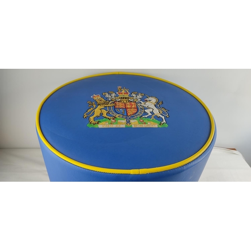 429 - A stunning Royal British Legion - Carrickfergus footstool.