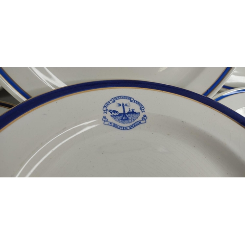 456 - An interesting set of 6 vintage Irish Lighthouse Service dinner plates.