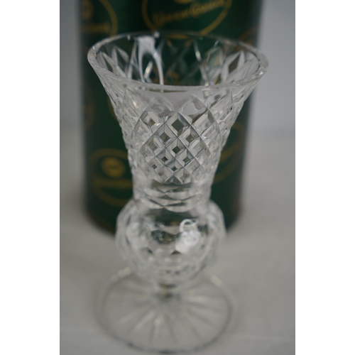 115 - A large boxed Tyrone crystal vase.