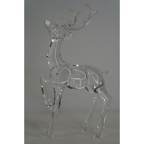 50 - A Lucite deer figure.