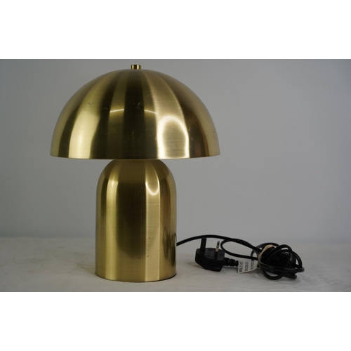 54 - A metal dome shaped table lamp.