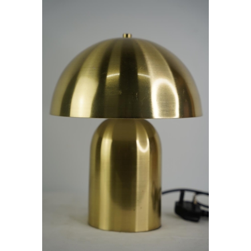 54 - A metal dome shaped table lamp.