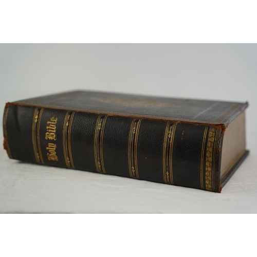 55 - A large antique/ Victorian Family Bible.