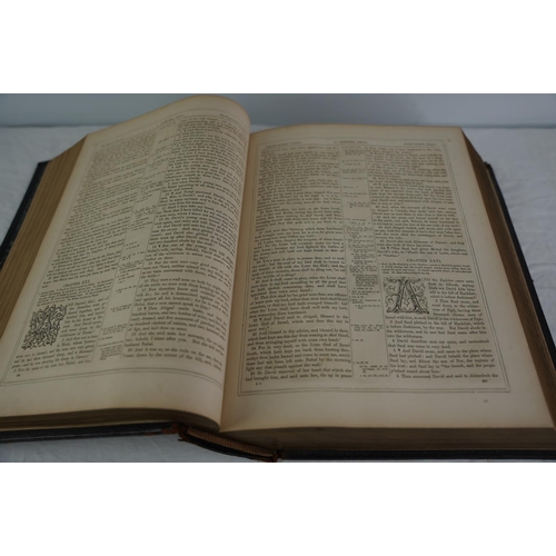 55 - A large antique/ Victorian Family Bible.