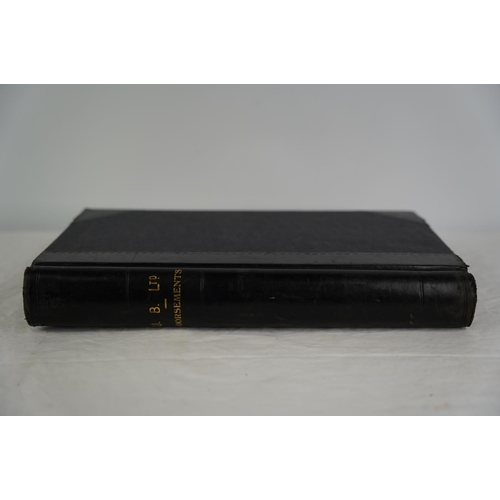 56 - A large antique ledger book.