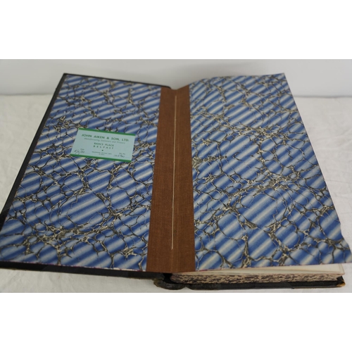 56 - A large antique ledger book.