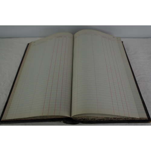 56 - A large antique ledger book.