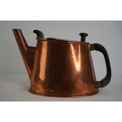 63 - A vintage Crypto number 4 design no 851964 copper kettle.