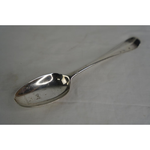 78 - An early George II Sterling Silver serving spoon, London 1733, Caleb Hill.