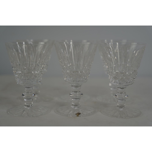 81 - A set of six Waterford crystal sherry glasses.