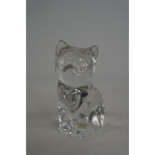 88 - A West German Princess House crystal cat.