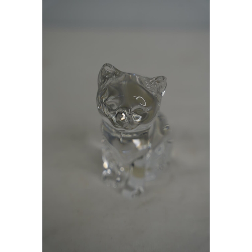 88 - A West German Princess House crystal cat.