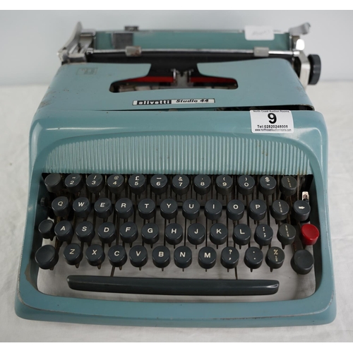 9 - A vintage Olivetti Studio 44 typewriter.