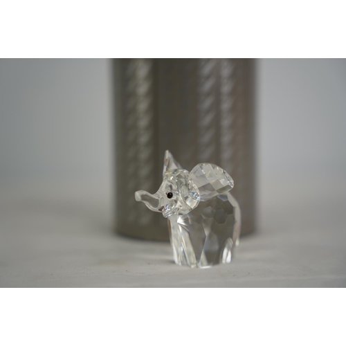 90 - A Swarovski crystal elephant.