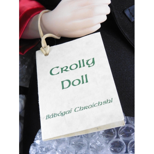 176 - A boxed Irish Crolly Doll figure with porcelain detail.