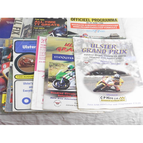 190 - A lot of Ulster Grand Prix and more racing programmes.