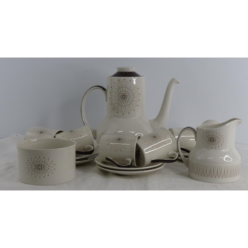 239 - A Royal Doulton bone chine 'Morning Star' coffee set.